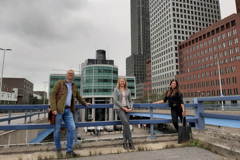 Rob Lotstra, Jonna Ivangh en Warcha Bhikharie voor Terminal Noord